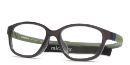 Shop Mira Flex Logo Kids Rectangle Eyeglasses in Grey online.