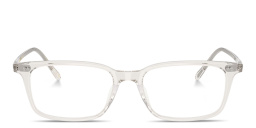 Shop OLIVER PEOPLES Neylan Rectangle Eyeglasses in Transparent Grey online.