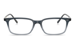 Shop OLIVER PEOPLES Neylan Rectangle Eyeglasses in Blue online.
