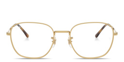 Ray-Ban Optics Unisex Square Eyeglasses in Gold – Product Photo 1