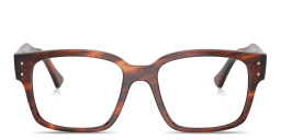 Shop Ray-Ban Laurene Optics Unisex Square Eyeglasses in Havana online.