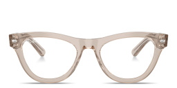 Ray-Ban Skyler Optics Cat-Eye Eyeglasses in Transparent light brown – Product Photo 1