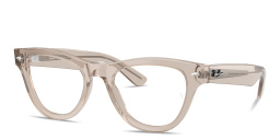 Ray-Ban Skyler Optics Cat-Eye Eyeglasses in Transparent light brown – Product Photo 2