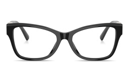 Shop TIFFANY T Motif Cat-Eye Eyeglasses in Black online.
