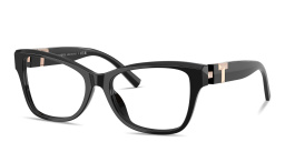 Shop TIFFANY T Motif Cat-Eye Eyeglasses in Black online.