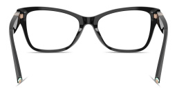 Shop TIFFANY T Motif Cat-Eye Eyeglasses in Black online.
