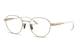 تسوق نظارات طبية دائرية للجنسين بتوقيع العلامة مونكلير بلون ذهبي أونلاين.
