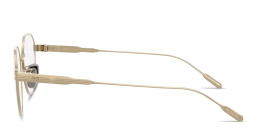 تسوق نظارات طبية دائرية للجنسين بتوقيع العلامة مونكلير بلون ذهبي أونلاين.