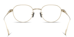 تسوق نظارات طبية دائرية للجنسين بتوقيع العلامة مونكلير بلون ذهبي أونلاين.