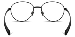 Shop Moncler Logo Signature Unisex Panthos Eyeglasses in Matte Black online.