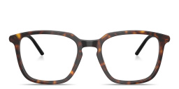 Shop Moncler Logo Signature Unisex Panthos Eyeglasses in Havana online.