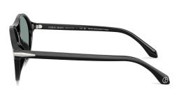 Shop GIORGIO ARMANI Round Sunglasses in Black online.