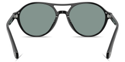Shop GIORGIO ARMANI Round Sunglasses in Black online.