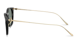 Shop GIORGIO ARMANI Square Sunglasses in Black online.