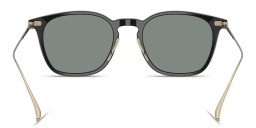 Shop GIORGIO ARMANI Square Sunglasses in Black online.