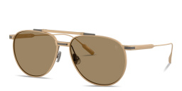 Shop BRUNELLO CUCINELLI Aviator Titanium Sunglasses in Oro Semiopaco online.