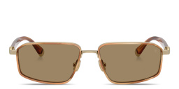 Shop BRUNELLO CUCINELLI Jarama Irregular Sunglasses in Gold online.