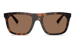 BURBERRY Logo Signature Square Sunglasses in Havana – Product Photo 1