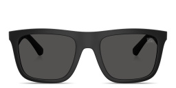 BURBERRY Logo Signature Square Sunglasses in Black – Product Photo 1