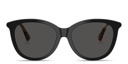 نظارات شمسية طراز بانتوس بنقشة المربّعات من بربري بلون أسود - صورة المنتج 1