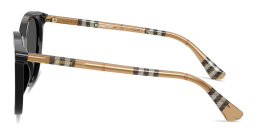 نظارات شمسية طراز بانتوس بنقشة المربّعات من بربري بلون أسود - صورة المنتج 3