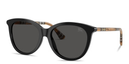 BURBERRY Vintage Check Panthos Sunglasses in Black – Product Photo 2