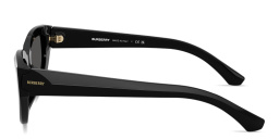 Shop BURBERRY Logo Signature Cat-Eye Sunglasses in Black online.