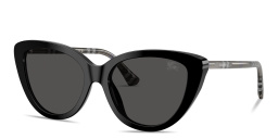 BURBERRY Vintage Check Cat-Eye Sunglasses in Black – Product Photo 2