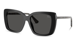 BURBERRY Vintage Check Oversized Square Sunglasses in Black – Product Photo 2