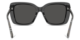 BURBERRY Vintage Check Oversized Square Sunglasses in Black – Product Photo 4