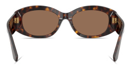 Dolce & Gabbana DG Motif Oval Sunglasses in Havana – Product Photo 4