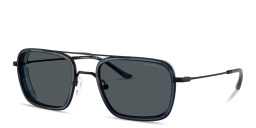 Emporio Armani Eagle Logo Square Sunglasses in Black – Product Photo 2