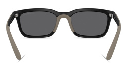 نظارات شمسية مستطيلة بشعار النسر من امبوريو أرماني بلون أسود - صورة المنتج 4