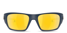 Shop Oakley Masseter Rectangle Sunglasses in Matte Blue online.