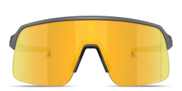 Shop Oakley Sutro Lite Half-Rim Rectangle Sunglasses in Matte Grey online.