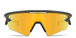 Shop Oakley Sphaera™ Slash Unisex Half-Rim Rectangle Sunglasses in Matte Green online.