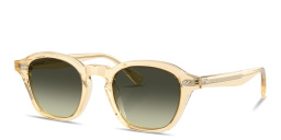 Shop OLIVER PEOPLES Eyles Unisex Square Sunglasses in Transparent light brown online.