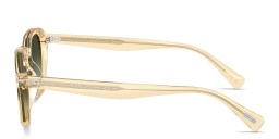 Shop OLIVER PEOPLES Eyles Unisex Square Sunglasses in Transparent light brown online.