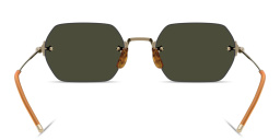 تسوق نظارات شمسية تي كاي-13 غير منتظمة بدون إطار للجنسين أوليفر بيبلز بلون ذهبي أونلاين.