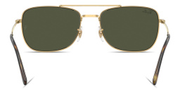 تسوق نظارات شمسية مستطيلة للجنسين راي بان بلون ذهبي أونلاين.