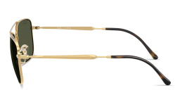 Shop Ray-Ban Unisex Rectangle Sunglasses in Gold online.