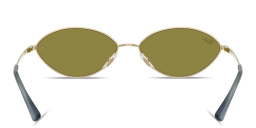 Ray-Ban Kai Unisex Oval Sunglasses in Pale Gold – Product Photo 4