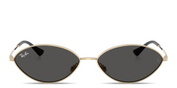 Ray-Ban Kai Unisex Oval Sunglasses in Gold – Product Photo 1