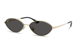 Ray-Ban Kai Unisex Oval Sunglasses in Gold – Product Photo 2