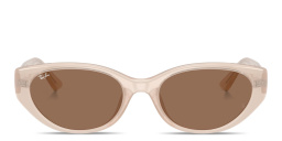 Ray-Ban Logo Signature Unisex Pillow Sunglasses in Beige – Product Photo 1