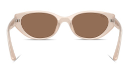 Shop Ray-Ban Logo Signature Unisex Pillow Sunglasses in Beige online.