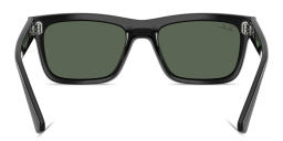 Shop Ray-Ban Junior Kids Rectangle Sunglasses in Black online.