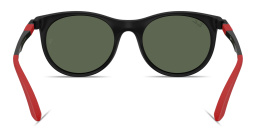 Ray-Ban Junior Kids Panthos Sunglasses in Matte Black – Product Photo 4