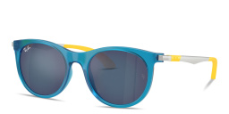 Ray-Ban Junior Kids Panthos Sunglasses in Blue – Product Photo 2