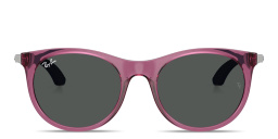 Ray-Ban Junior Kids Panthos Sunglasses in Transparent Violet – Product Photo 1